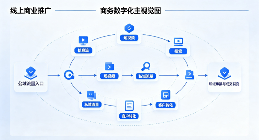 长岛县线上商业推广怎么做？全域流量闭环搭建与低成本转化实战指南